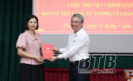 Trường Chính trị tỉnh: Trao giải cuộc thi viết chính luận về bảo vệ nền tảng tư tưởng của Đảng cấp trường