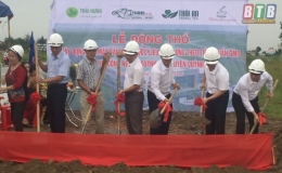 Công ty Cổ phần Đầu tư thương mại Xuất nhập khẩu Thái Hưng tổ chức lễ động thổ xây dựng nhà máy tại Cụm công nghiệp Quỳnh Giao