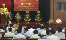 Quỳnh Phụ triển khai nhiệm vụ năm học 2018 - 2019