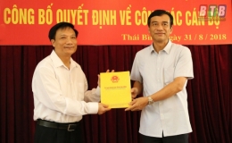 Công bố Quyết định về công tác cán bộ