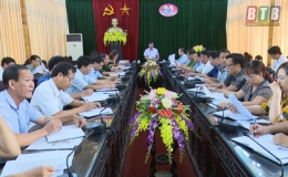 Quỳnh Phụ họp ban chỉ đạo thực hiện nhiệm vụ giải phóng mặt bằng dự án khu công nghiệp Thaco Thái Bình