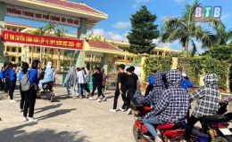 52 thí sinh tại Tiền Hải có yếu tố liên quan đến ca bệnh 714 sẽ thi tốt nghiệp THPT đợt 2 cùng thí sinh Đà Nẵng, Quảng Nam
