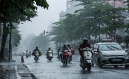 Cảnh báo mưa dông trên khu vực tỉnh Thái Bình