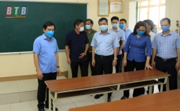 Đồng chí Ngô Đông Hải, Ủy viên dự khuyết Trung ương Đảng, Bí thư Tỉnh ủy kiểm tra công tác chuẩn bị tổ chức kỳ thi tốt nghiệp THPT năm 2020