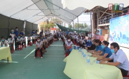 Huyện đoàn Tiền Hải tổ chức tuyên truyền lưu động phòng, chống dịch Covid-19