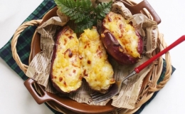 Khoai lang nướng phô mai mật ong
