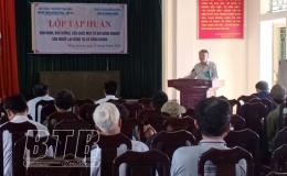 Tập huấn vận hành, bảo dưỡng, sửa chữa máy cơ khí nông nghiệp tại xã Đông Hoàng