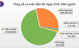 Thêm 12 ca mắc COVID-19 ở Đà Nẵng, Việt Nam có 558 ca bệnh