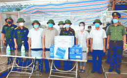Các đồng chí lãnh đạo tỉnh kiểm tra, chỉ đạo công tác phòng, chống dịch Covid-19 tại huyện Quỳnh Phụ