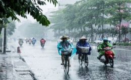 Tin cảnh báo mưa dông, lốc, sét và gió giật mạnh tại Thái Bình