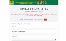 Triển khai phần mềm về quản lý di biến động người dân ra vào vùng dịch