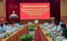 Đoàn kiểm tra của Ban Bí thư làm việc với Ban Thường vụ Tỉnh ủy Cao Bằng