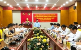 Đoàn kiểm tra của Bộ Chính trị làm việc với Ban Thường vụ Tỉnh ủy Lào Cai