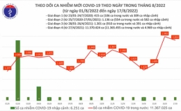 Ngày 17/8: Thêm 2.814 ca mắc COVID-19 mới