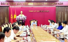 Thông qua dự thảo báo cáo kết quả kiểm tra tham nhũng, tiêu cực tại Quảng Ninh