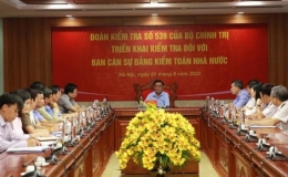 Triển khai quyết định kiểm tra đối với Ban cán sự đảng Kiểm toán Nhà nước