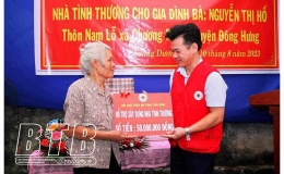 Hội Chữ thập đỏ huyện Đông Hưng: Khánh thành và bàn giao nhà tình thương cho hộ nghèo
