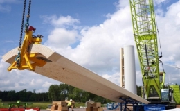 Tháp turbine gió làm từ gỗ cao nhất thế giới