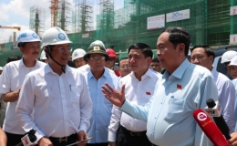 Chủ tịch Quốc hội kiểm tra tiến độ sân bay Long Thành