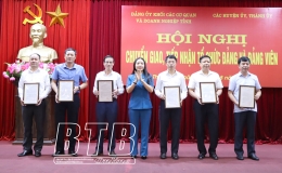 Chuyển giao, tiếp nhận tổ chức đảng và đảng viên