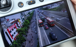 Ghi hình vi phạm giao thông bằng flycam