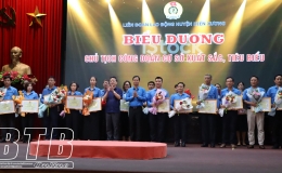 Kiến Xương: Biểu dương 95 chủ tịch công đoàn cơ sở xuất sắc, tiêu biểu