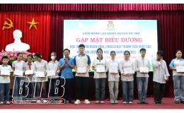 LĐLĐ huyện Vũ Thư: Biểu dương, khen thưởng học sinh đạt thành tích cao trong học tập