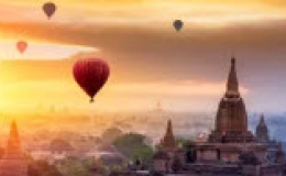 Ngắm khoảnh khắc bình minh rực rỡ nhất tại thành phố cổ Bagan