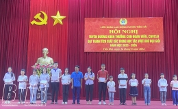 Tiền Hải: Tuyên dương 215 cháu là con đoàn viên, người lao động vượt khó học giỏi