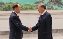 Tổng Bí thư, Chủ tịch nước Tô Lâm hội kiến Ủy viên Bộ Chính trị, Bí thư Tỉnh ủy Quảng Đông Hoàng Khôn Minh