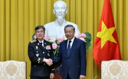Tổng Bí thư, Chủ tịch nước Tô Lâm tiếp Tư lệnh Cảnh sát biển Hàn Quốc