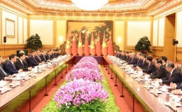 Tuyên bố chung về việc tăng cường hơn nữa quan hệ Đối tác hợp tác chiến lược toàn diện, thúc đẩy xây dựng Cộng đồng chia sẻ tương lai Việt Nam-Trung Quốc
