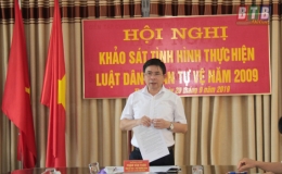 Khảo sát tình hình thực hiện Luật Dân quân tự vệ tại Bộ CHQS tỉnh