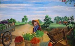 Làng bích họa đầu tiên tại Hà Nội