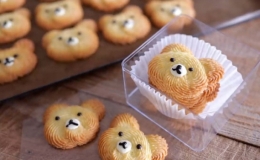 Cách làm bánh quy bơ hình gấu dễ thương