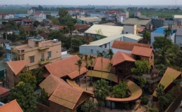 Độc đáo khu ngôi nhà như một làng cổ thu nhỏ ở ngoại thành Hà Nội