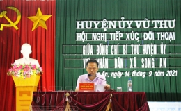 Bí thư Huyện ủy Vũ Thư đối thoại trực tiếp với nhân dân