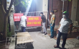 Thái Thụy: Cách ly y tế toàn bộ hộ dân tại ngõ có ca dương tính với SARS-CoV-2