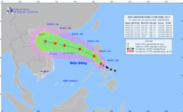 Tin bão gần biển Đông (Bão Conson) hồi 01h ngày 08/09/2021