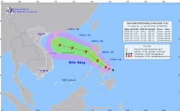 Xuất hiện bão Conson gần biển Đông
