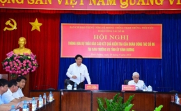 Thông qua Báo cáo kết quả kiểm tra tại Ban Thường vụ Tỉnh ủy Bình Dương