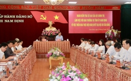 Thông qua dự thảo báo cáo kết quả kiểm tra của Bộ Chính trị tại Nam Định