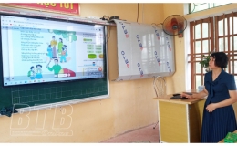 Trường Tiểu học Nam Hà: Ứng dụng công nghệ mới nâng cao chất lượng giáo dục