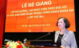 Bế giảng Lớp bồi dưỡng, cập nhật kiến thức đối với các Ủy viên Trung ương Đảng
