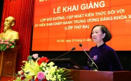 Bồi dưỡng, cập nhật kiến thức cho 42 ủy viên Trung ương Đảng khoá XIII