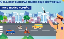 Từ ngày 15.9, CSGT được mặc thường phục xử lý vi phạm trong trường hợp nào?