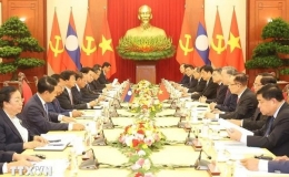 Quyết tâm gìn giữ, vun đắp quan hệ Việt Nam-Lào mãi mãi xanh tươi, liên tục phát triển