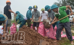 Quỳnh Lâm: Căng mình chống lũ