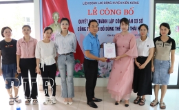 Thành lập Công đoàn Công ty TNHH Đồ dùng thể thao Thái Hòa