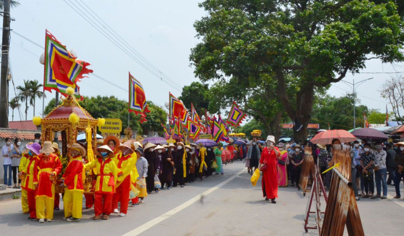 20h00 hôm nay (18/4), huyện Hưng Hà tổ chức lễ hội Tiên La